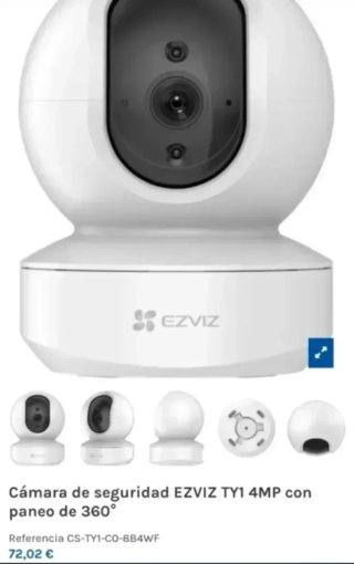 Cámara seguridad EZVIZ 2k 4MP 360°