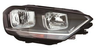 Faro IZQUIERDO O DERECHOdo Electrico Con Motor, Interior Negro (H7/H15/H21) para Volkswagen GOLF VII SPORTSVAN 2014 y GOLF VII SPORTSVAN 2017