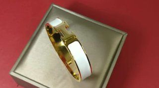 Brazalete Chapado Oro 18k Vintage Dorado y Blanco