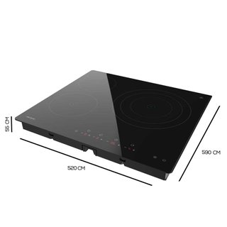 Placa vitrocerámica Cecotec 3 fuegos 6200W