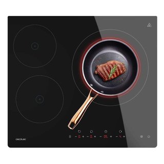 Placa vitrocerámica Cecotec 3 fuegos 6200W