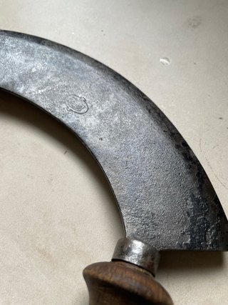 Cuchillo picador antiguo madera