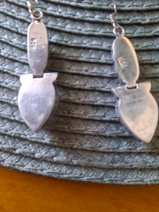 Pendientes de Plata, Coral y Turquesa