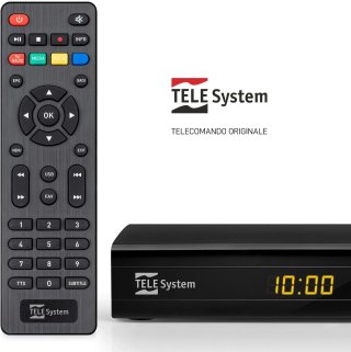 TELE System Control Remoto Original para Decodificador Digital Terrestre Minion