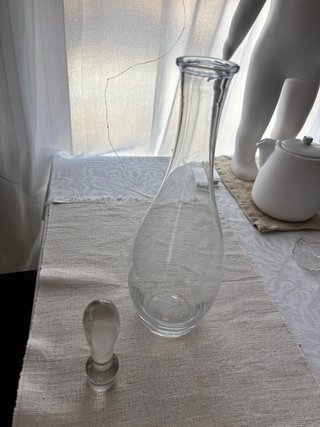 Decantador de vino de cristal