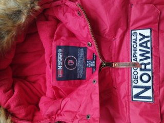 Abrigo Geographical Norway Rojo