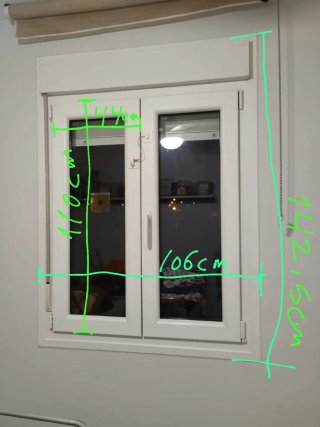 Ventana PVC Oscilobatiente con persiana