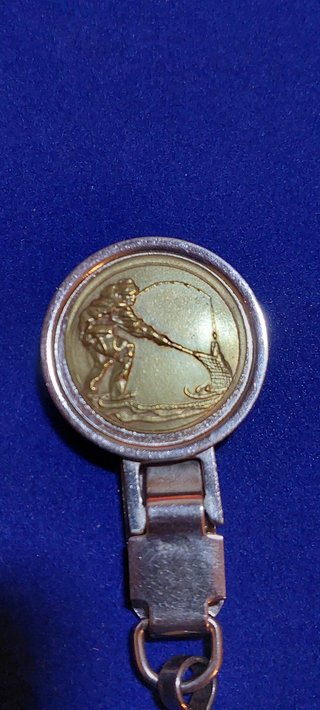 Portachiavi con immagine di un Pescatore Antico