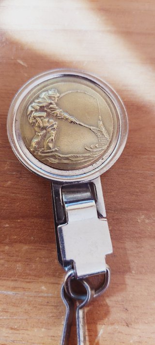 Portachiavi con immagine di un Pescatore Antico