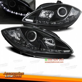 FAROS LUZ DIURNA LED CRISTAL CLARO NEGRO PARA SEA