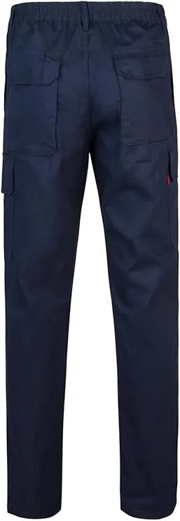 Pantalon trabajo 100% aLGodon color azul Talla 60