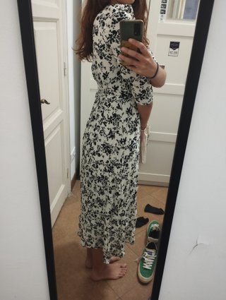 Vestido floral Zara Talla S