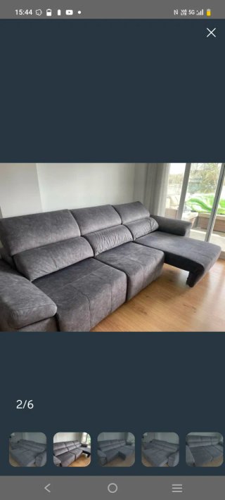Sofá 3 plazas gris