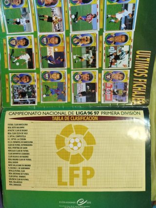 Álbum Cromos Liga 96-97