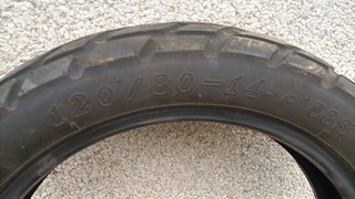 CST 120/80 - 14 58S DOT 1UY MKU007 2722