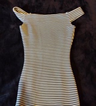 Vestido marinero rayas elastico