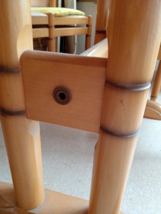 Mesa de comedor extensible madera maciza