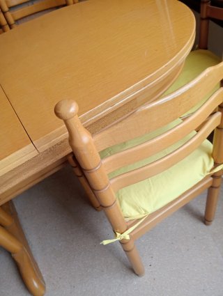 Mesa de comedor extensible madera maciza