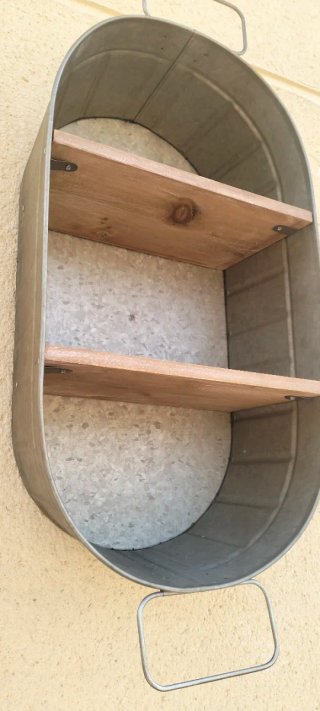 Estantería de metal tipo barreño