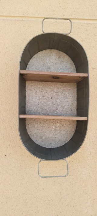 Estantería de metal tipo barreño