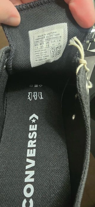 Tênis Converse Cinza/Preto Novo c/ Caixa e Etiquet