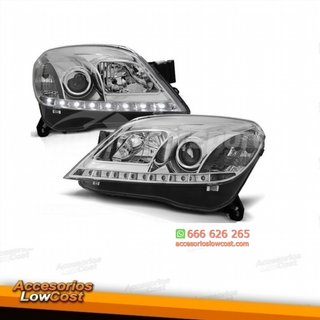 FAROS LUZ DIURNA  ASTRA H,04-09  CRISTAL CLARO/CR