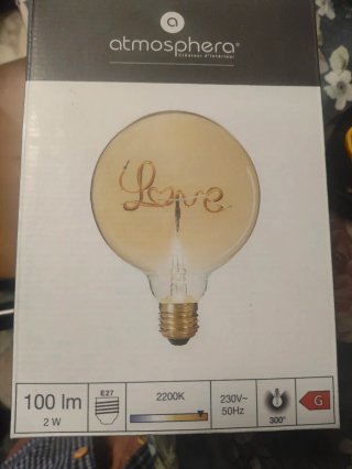 Bombilla LED Decorativa Love E27 2