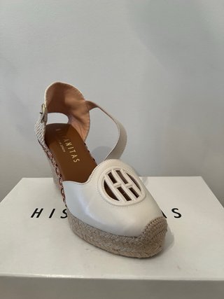 Alpargatas Hispanitas Beige/Blanco