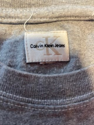Maglia Calvin Klein Jeans Grigio Melange