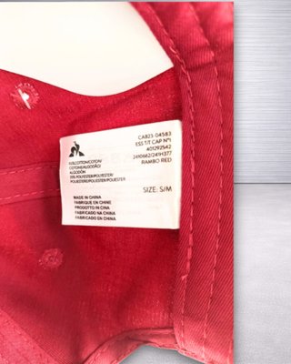 gorra Le Coq Sportif Cap No1 Rambo Red nueva