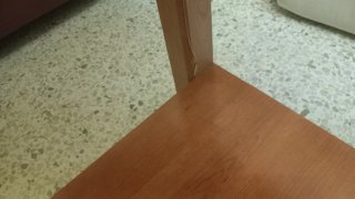 Mesa de centro elevable madera y cristal