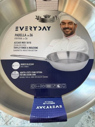 Set Padelle Inox 18/10 4 pezzi triplo fondo