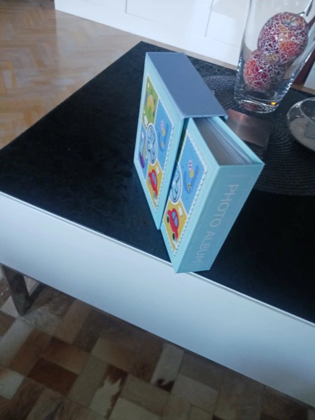 Álbum de fotos infantil azul