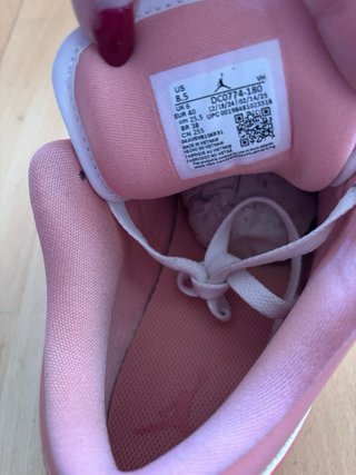 Air Jordan 1 Low Rosa y Blanco