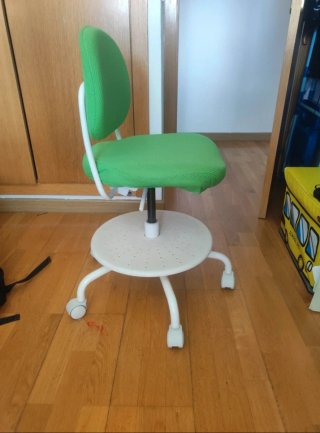 Silla Escritorio Infantil IKEA VIMUND Verde