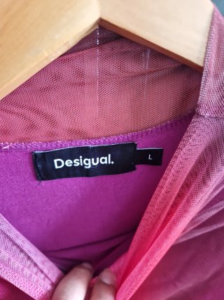 Vestido Desigual degradado rojo y morado