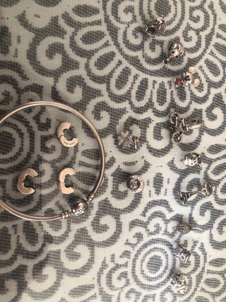 Pulsera Pandora Plata con 10 Charms