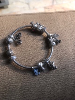 Pulsera Pandora Plata con 10 Charms