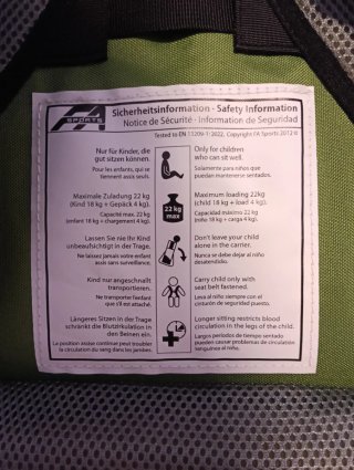 Mochila portabebé de montaña