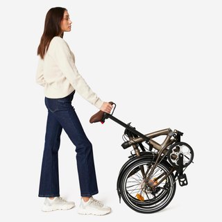 Bicicleta Plegable Fold 560 Aluminio Bruto Barniz