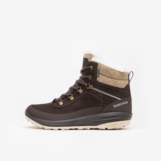 Botas de nieve y apreski de piel impermeables Mujer Quechua