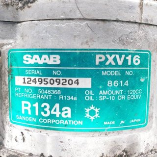 COMPRESOR AIRE ACONDICIONADO SAAB 9-5 FAMILIAR 20