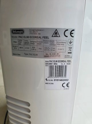 Delonghi Pinguino PAC EL98 Aire Acondicionado