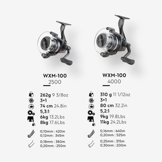 Carrete Pesca Señuelos WXM 100 2500