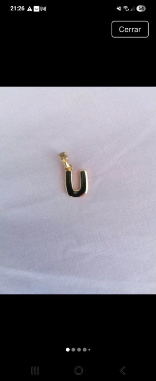 Colgante Tous Letra U bañado en oro