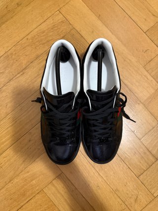 Zapatillas Gucci Ace Tejido Cristal Talla 8