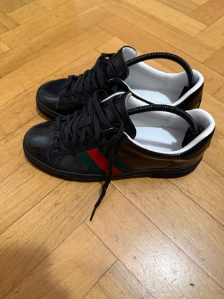 Zapatillas Gucci Ace Tejido Cristal Talla 8