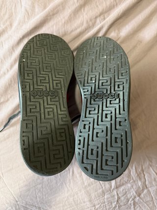 Zapatillas Gucci Ace Tejido Cristal Talla 8