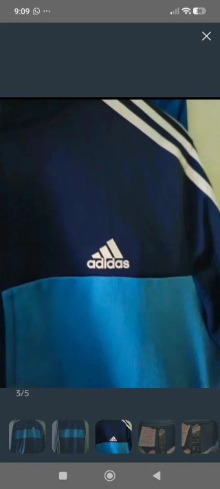 Sudadera Adidas Azul y Turquesa