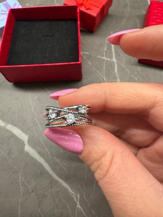 Anello Argento 925 con zirconi